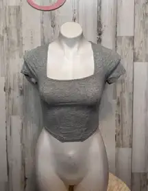 Pacsun PAC Cares gray crop top size XS