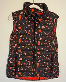 Nike Black Red Puffer Vest Small