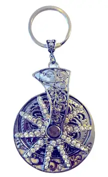 Cowboy Boot Spur XXL Key Chain Pendant