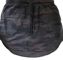 CAMO Weekend Drawstring Skirt In Carbon Sz S Curved Hem Casual Back2Skool