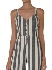 3/$15 JAPNA nwt striped open back jumpsuit