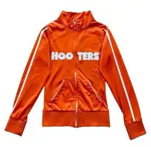 🔃Hooters Logo Front Zipper Waitress Uniform Track Jacket