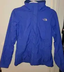 The North Face Venture HyVent Light Blue Womens Size Small Hooded Rain Jacket