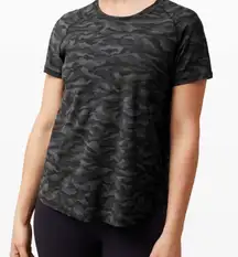 Lululemon Quick Pace Short Sleeve
Sequoia Camo Print Deep Coal Black