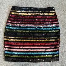 Sequin Mini Skirt