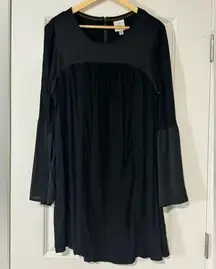 Women’s Large Black Longsleeve Flare Dress