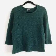 Urban Outfitters Sparkle Fade Sweater S Knit Jewel Tone Emerald Green Cozy Warm