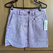 Brand New With Tags  Purple Liliac Denim Skirt