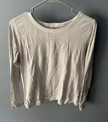 Swiftly Lululemon Tech Long Sleeve White Crop 