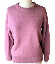 The North Face  Women's Pink Wool Speckled Long Sleeve Sweater ~ Size LARGE