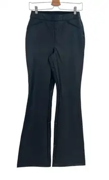 Spanx Leather- Like Flare Pants Pull-On Stretch‎ Shaping Black Size Medium