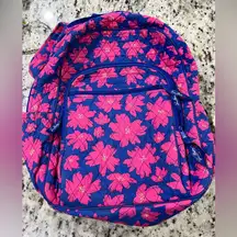 Vera Bradley Women's Signature Cotton Campus Tech Backpack, Art Poppies