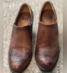 Sofft Weston Chelsea Boot Women's 8M Western Wingtip Brown Boots 1102500