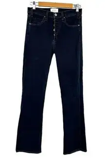 McGuire High Rise Button Fly Flare Leg Dark Indigo Blue Jeans Style 157B SZ 29