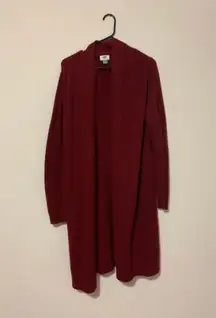 Old Navy Long Maroon Cardigan Sweater