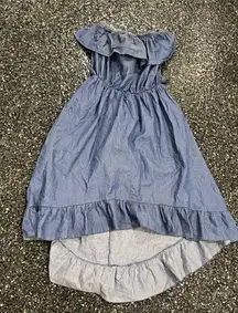 DGNY Women’s Medium Blue Off Shoulder Dress