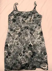 Patterned Mini Bodycon Dress