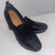 Baretraps Garner Black Slip On Minimalist Wedge Loafer Sneaker Shoes Size 8.5