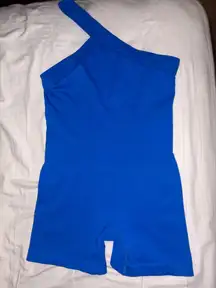 Blue OQQ Athletic Romper
