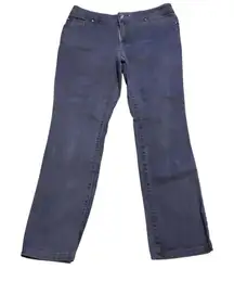 Chico's platinum denim‎ Blue Straight Leg Jeans Classic