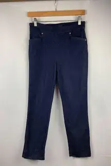 Hilary Radley Womens Denim-Look Pants S