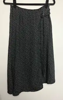 Laundry by Shelli segal dot d-ring asymmetrical midi skirt Small
