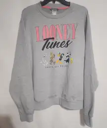 looney tunes '' That's All folks'' sweatshirt large women's
