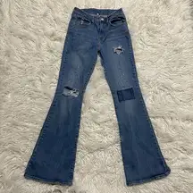 Levi's Women's W27 L 32  726 High Rise Flare Jeans Y2K