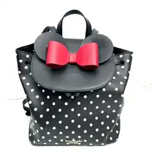 Disney X Kate Spade New York Minnie Mouse Polka Dot Backpack Purse Bag