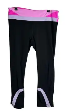 Lululemon Run: Inspire‎ Crop II Leggings W6B73S Luxtreme & Mesh EUC