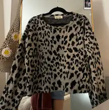 Peach Love Cheetah Sweater