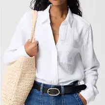 J.Crew Double-gauze button-up shirt size XS
