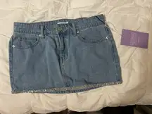 Denim Mini Skirt