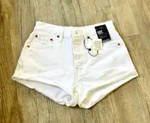 Levi's 501 Premium Collection white shorts size 27.