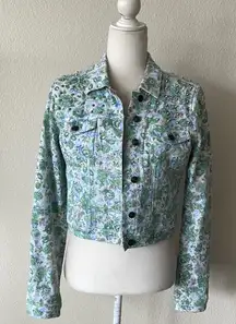 BUFFALO DAVID BITTON Embellished Printed‎ Denim Jacket