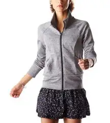 Lucy Activewear Full Potential Lightweight Full Zip Hooded Jacket Gray womens XL