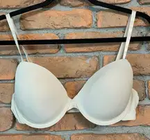 Serra Women's T-Shirt‎ Bra Lightly Lined Demi Coverage Underwire Beige Size 34B