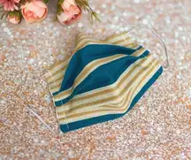 Green Gold/yellow Premium Cotton Face Mask