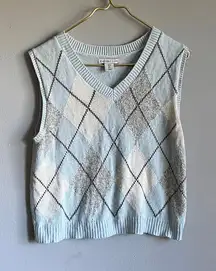 Sincerely Jules Light Blue Knit Sweater Vest
