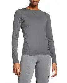 Nike | Dri-FIT Team Pro Long Sleeve Allover‎ Mesh in Grey Small