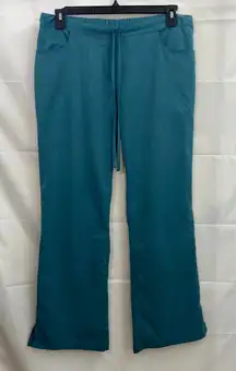 Grey's Anatomy women's‎ teal elastic drawstring pocket straight scrubs pants M