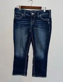 Silver Jeans Suki Mid Capri Sz 31