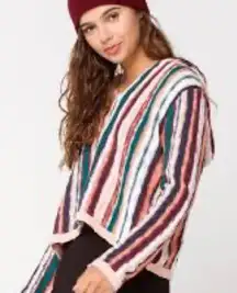 ROXY Tilly’s exclusive sun express‎ poncho hooded sweater knit size XS