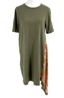 Anthropologie  Tiny Saturday Sunday Asymmetrical T-Shirt Scarf Dress size Small