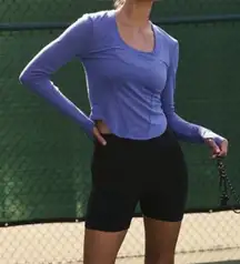 Free People Movement Mind Over Matter Long Sleeve Tee Indigo Size Small