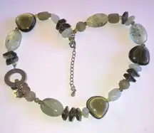 Silpada Prehnite, Serpentine & Green Quartz Necklace