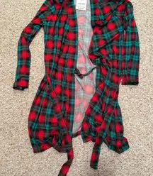 Red and Green Plaid Robe