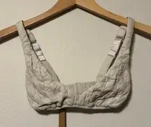 NWT skims Cream Quilted triangle Bralette