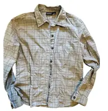 womens organic long sleeve work shirt size 12