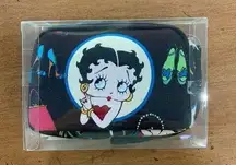 Betty Boop 2004 Black Zip Bag Wristlet New with Tags From Lillian Vernon